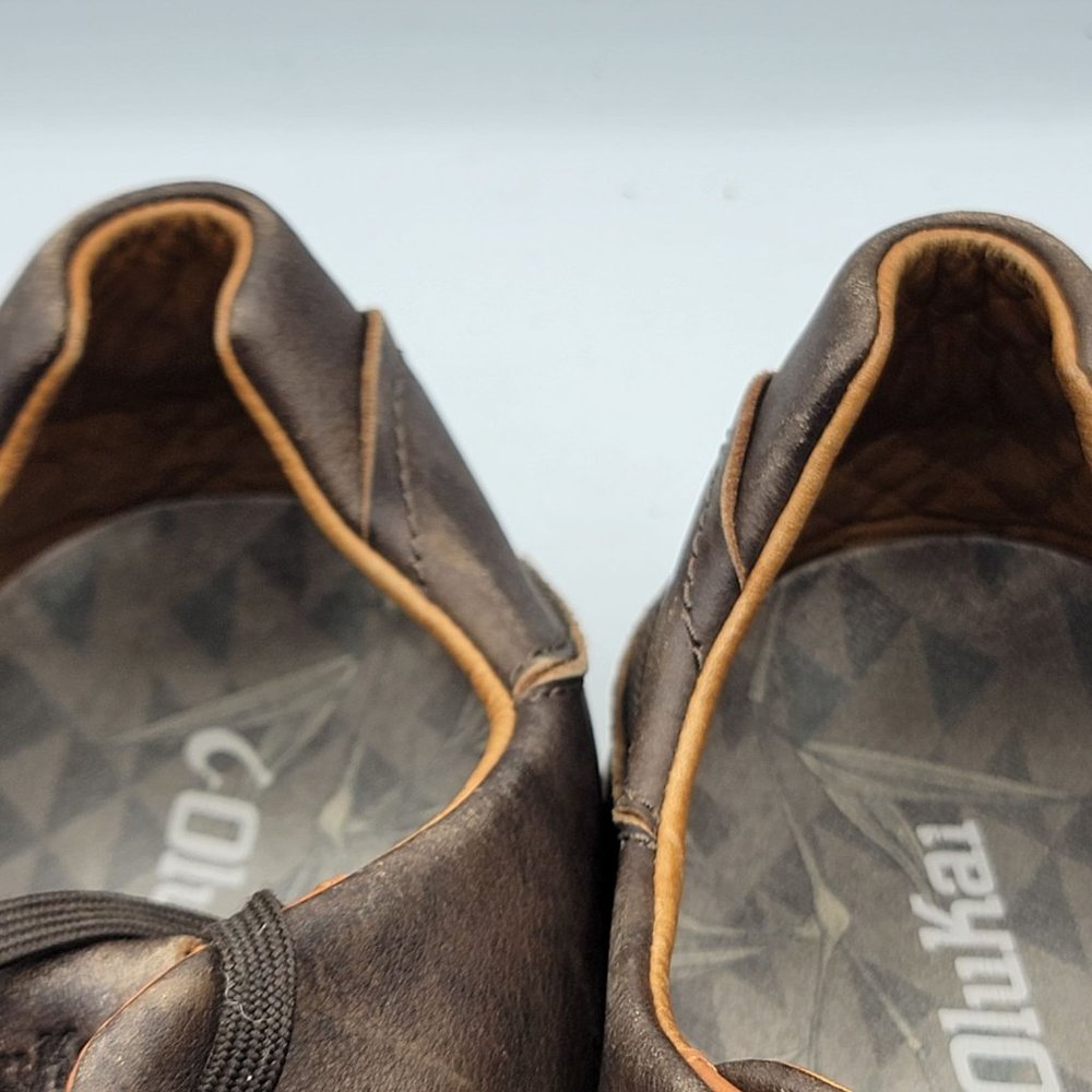 OluKai Lae'Ahi Li 'Ili Mens 13 Dark Brown Casual Leather Sneakers - 10455-6363 - Picture 11 of 12